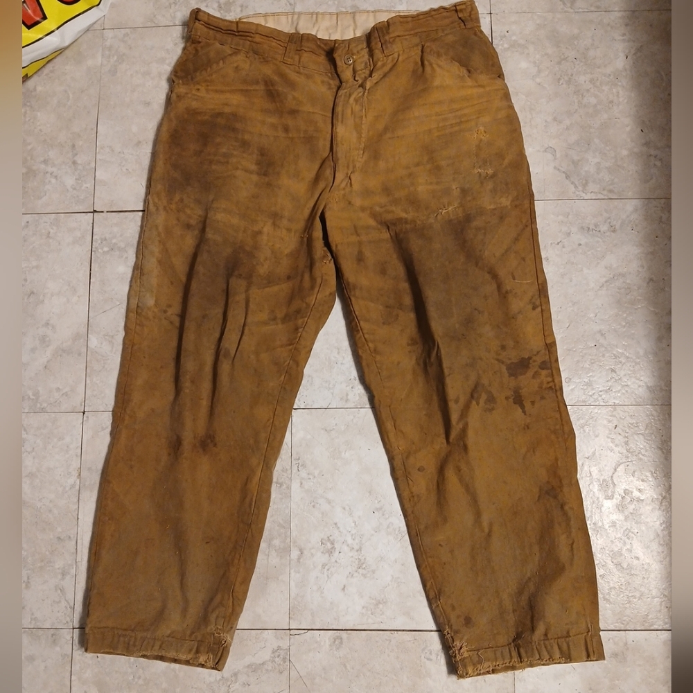 Vintage 40s/50s American Field Canvas Hunting Pants Distressed
